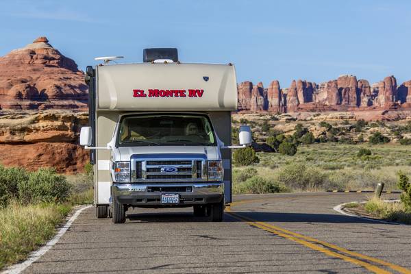 Met de camper in Canyonlands National Park