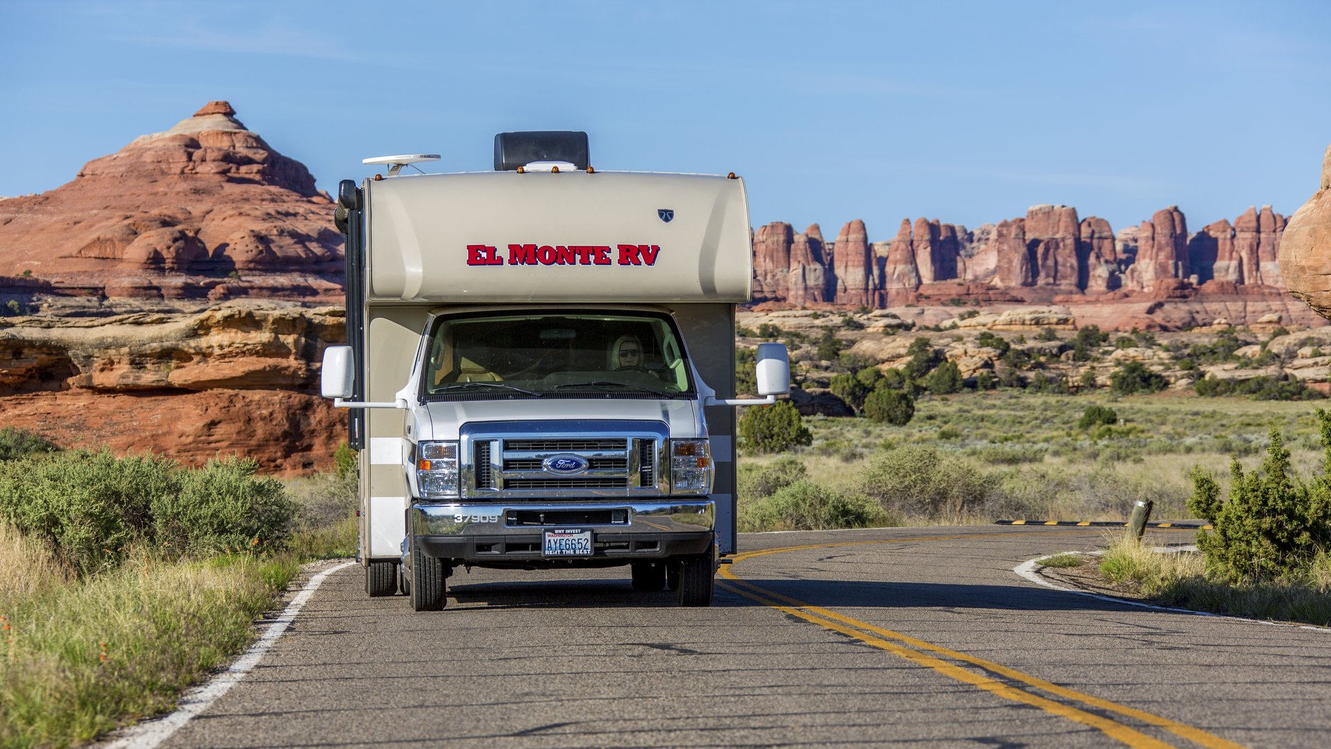 Met de camper in Canyonlands National Park