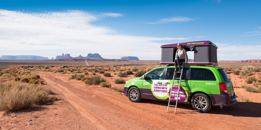 JUCY USA bij Monument Valley