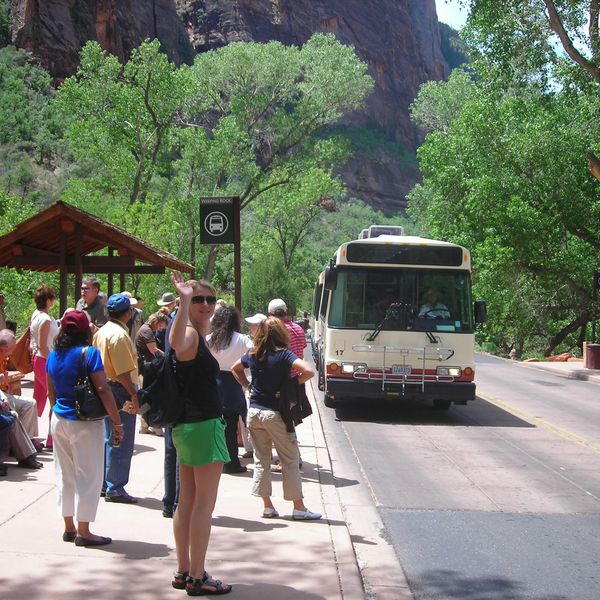Shuttlebus Zion National Park - Utah - Doets Reizen