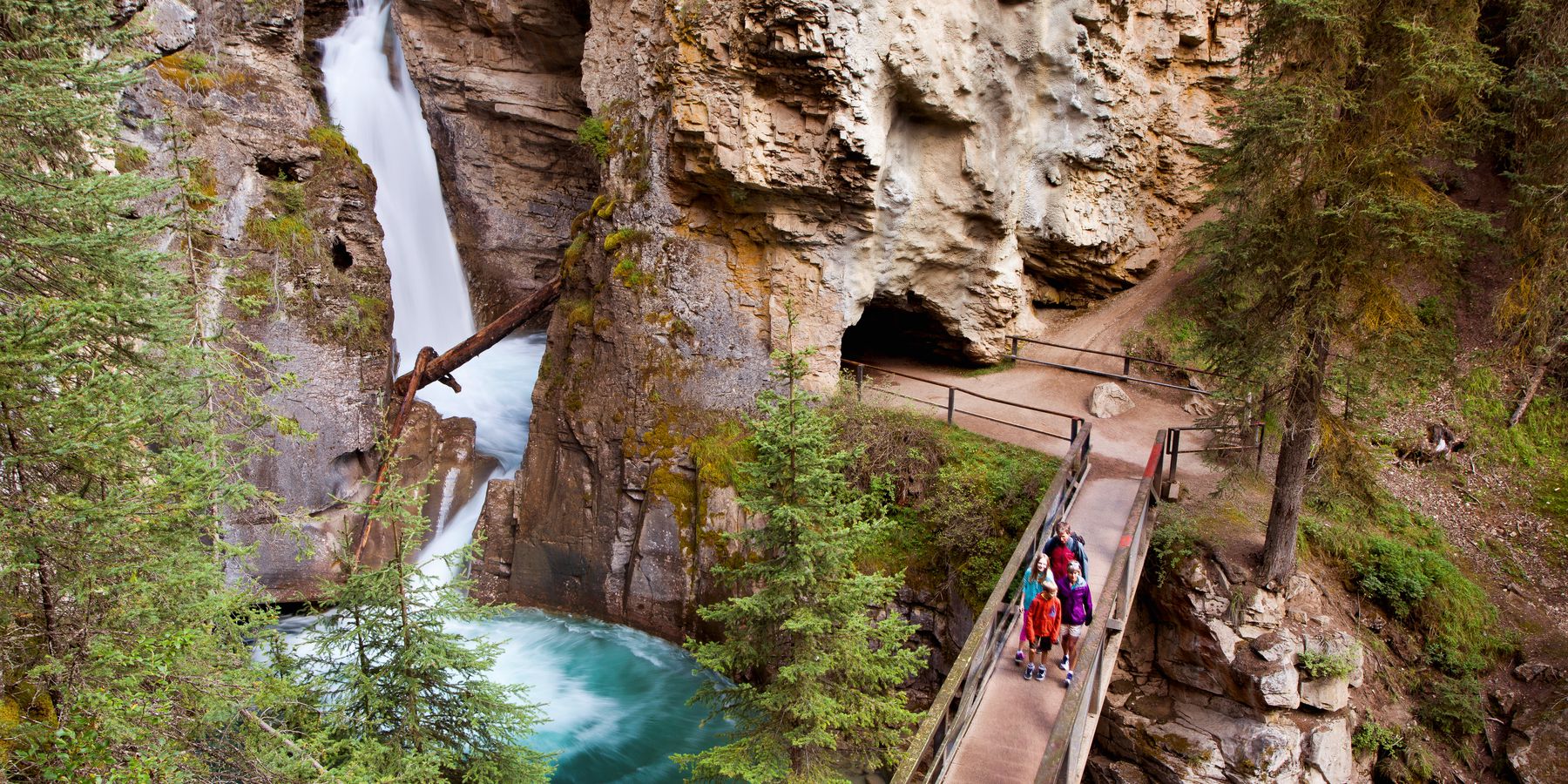 Bezoek Johnston Canyon Doets Reizen