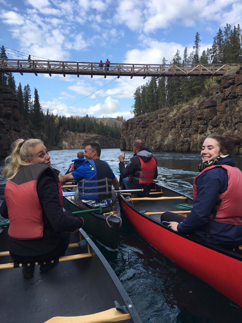 Kanoën Miles Canyon - Whitehorse - Yukon - Canada - Doets Reizen