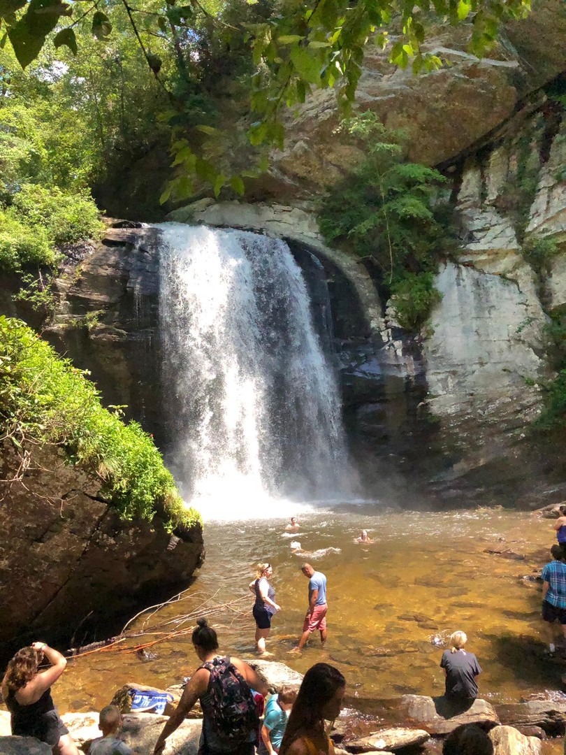 Looking Glass Falls - Great Smokey Mountains National Park - Tennessee - Amerika - Doets Reizen