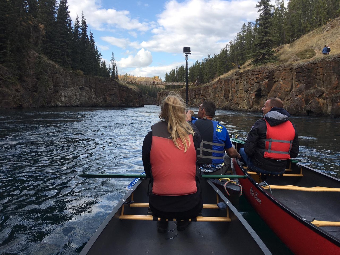 Kanoën Miles Canyon - Whitehorse - Yukon - Canada - Doets Reizen