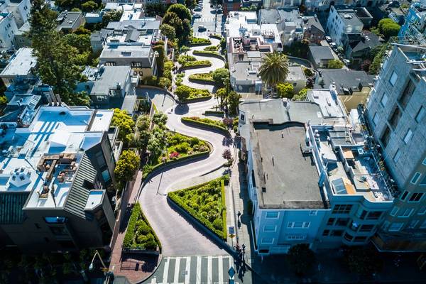 Lombard Street - San Francisco - California - Amerika - Doets Reizen