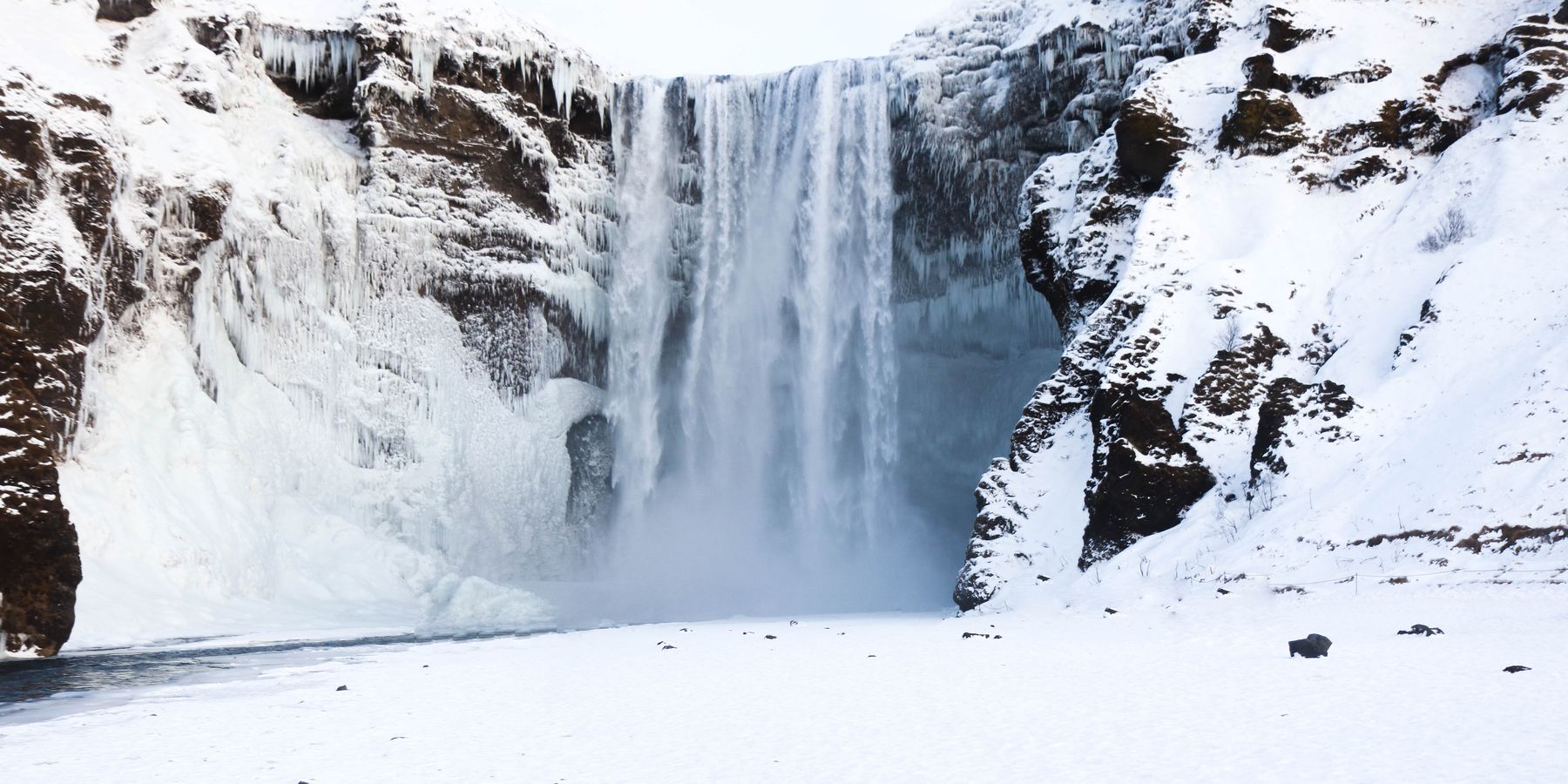 Skógafoss IJsland - Winter IJsland - Doets Reizen