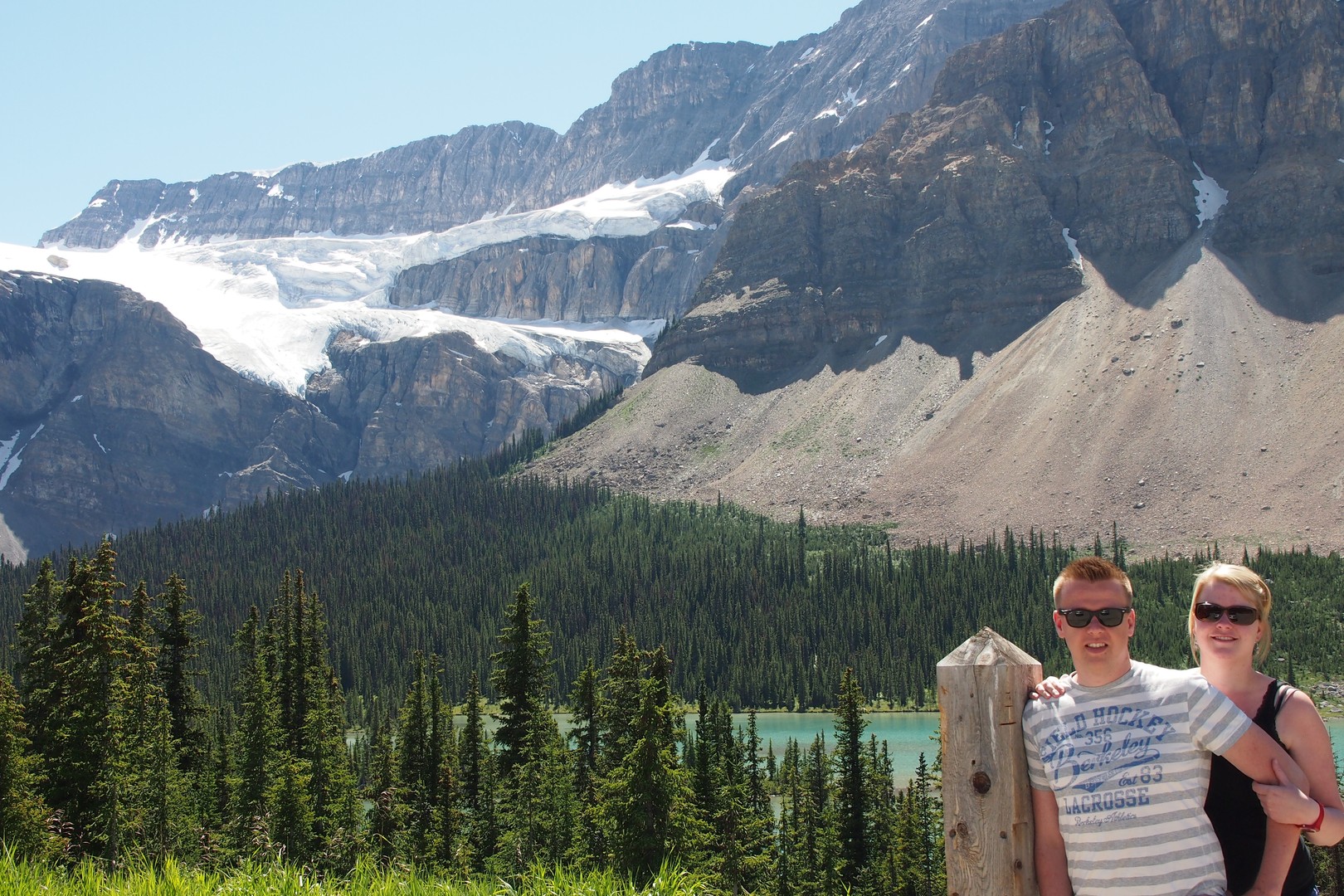 Crowfoot Glacier - Bow Lake - Icefields Parkway - Alberta - Canada - Doets Reizen