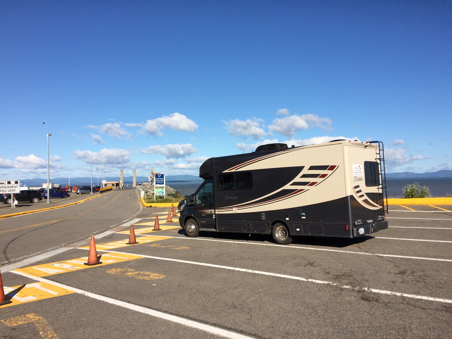 Wachten op de ferry bij Rivière-du-Loup