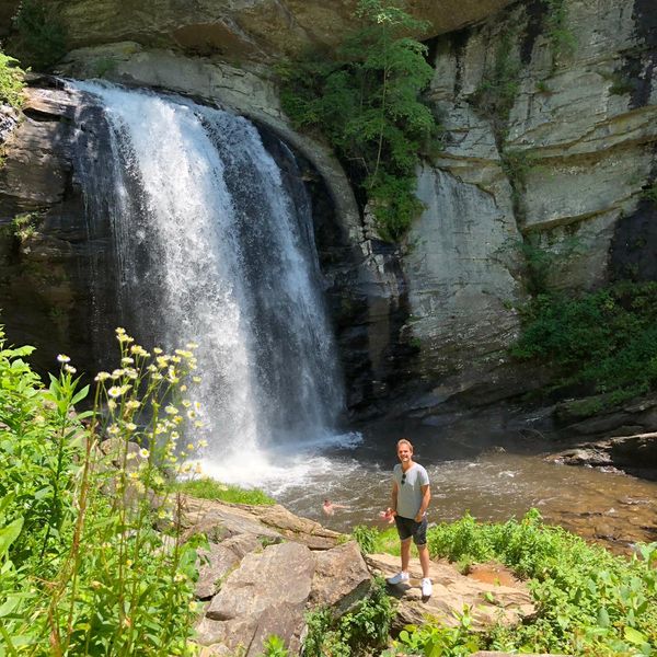 Looking Glass Falls - Great Smokey Mountains National Park - Tennessee - Amerika - Doets Reizen