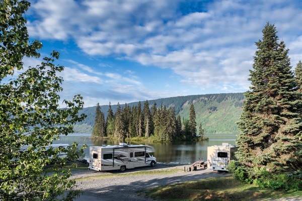 Kamperen met de camper in de prachtige natuur