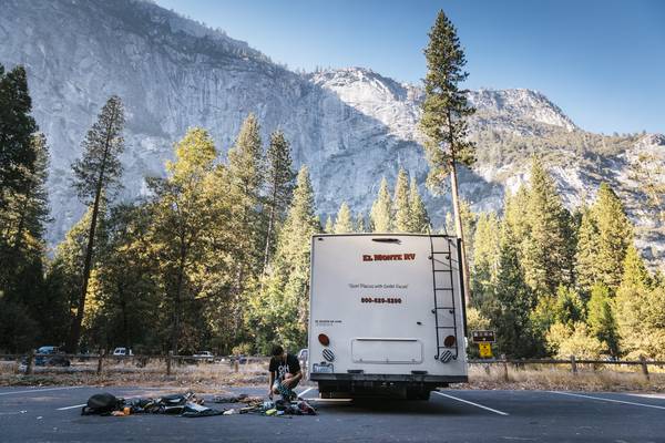 Met de camper van El Monte door Yosemite National Park
