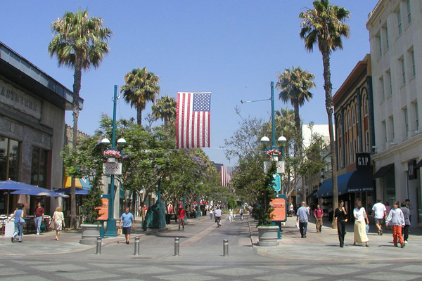 Third Street Promenade - Santa Monica - Los Angeles - California - Amerika - Doets Reizen