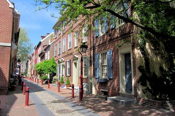 Elfreths Alley - Philadelphia - Pennsylvania - Amerika - Doets Reizen
