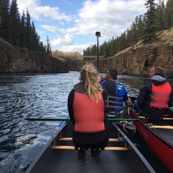 Kanoën Miles Canyon - Whitehorse - Yukon - Canada - Doets Reizen