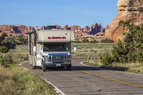 Toeren door Canyonlands National Park met de camper