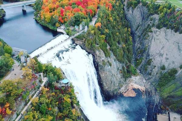 Indian Summer - Montmorency Falls - Quebec City - Quebec - Canada - Doets Reizen