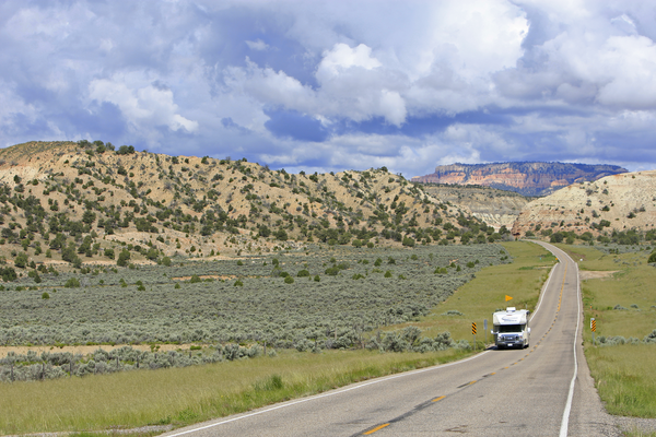Toeren door een prachtig landschap in West Amerika