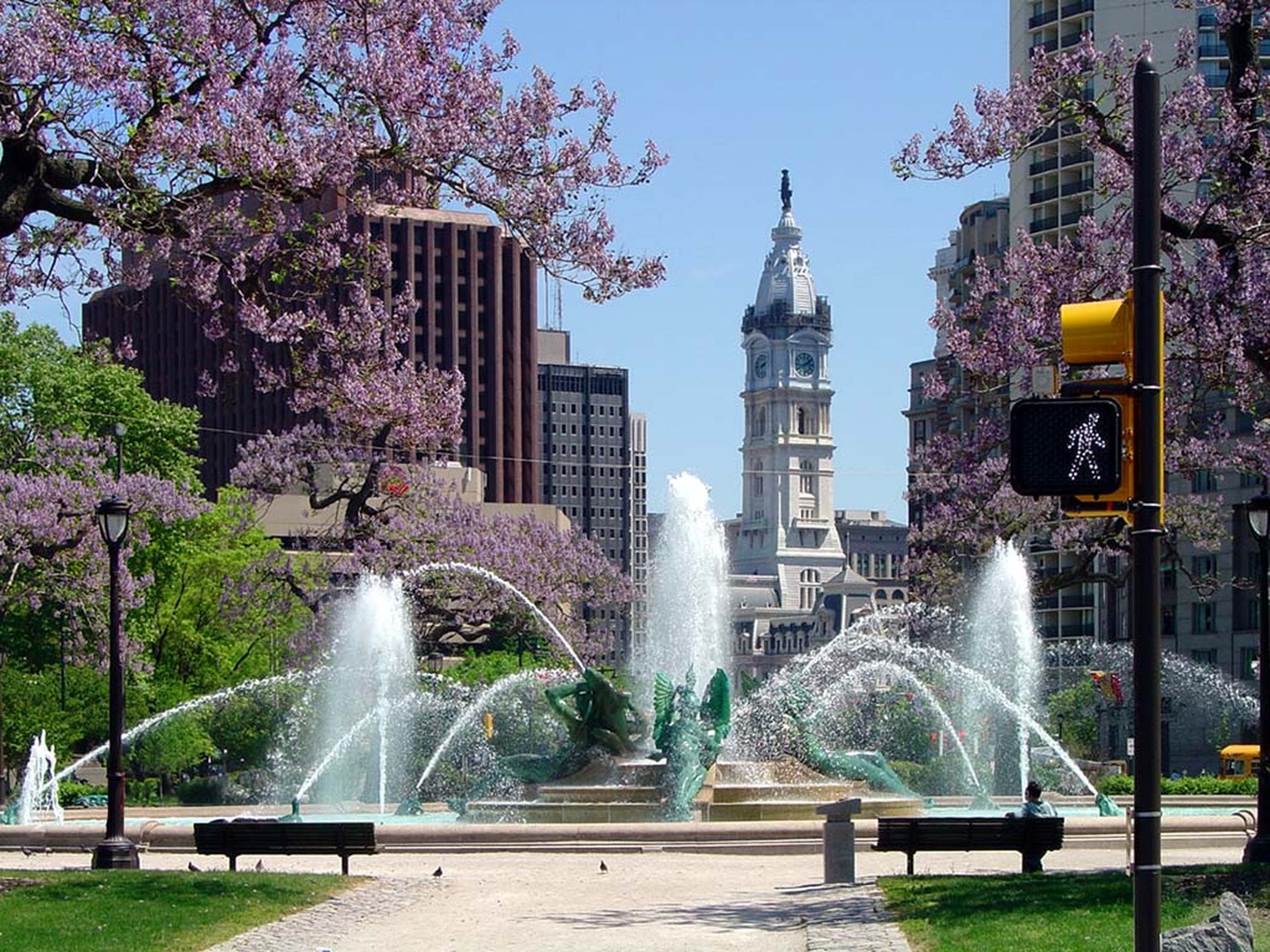Swans Fountain - Philadelphia - Pennsylvania - Amerika - Doets Reizen
