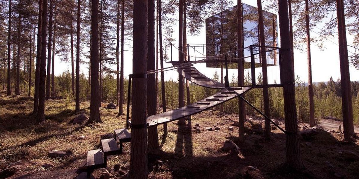 Mirror Cube Treehotel - Doets Reizen - Vakantie Zweden - Credit Treehotel