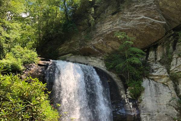 Looking Glass Falls - Great Smokey Mountains National Park - Tennessee - Amerika - Doets Reizen