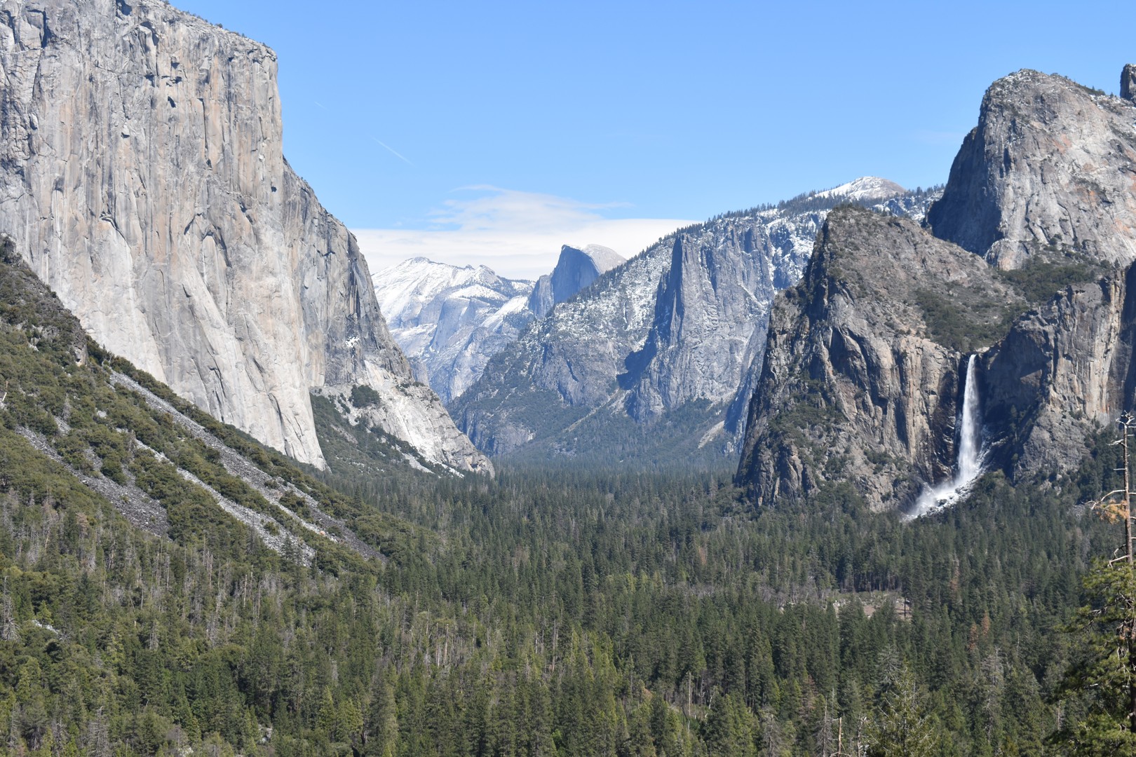 Yosemite National Park - Tunnel View point - El Capitan - Half Dome - Bridalveil Falls  - Doets Reizen - (4)