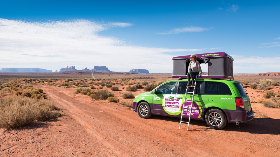 JUCY USA bij Monument Valley