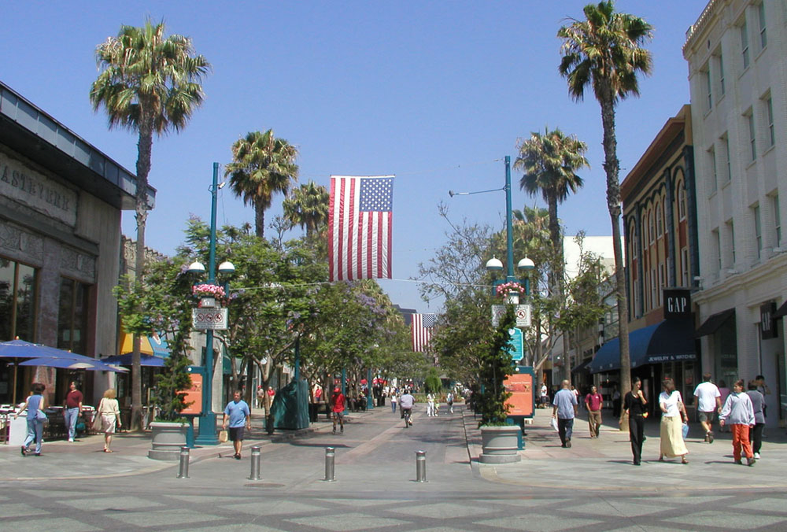 Third Street Promenade - Santa Monica - Los Angeles - California - Amerika - Doets Reizen