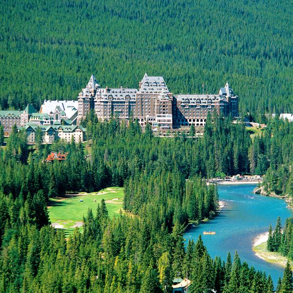 Fairmont Banff Springs - luchtfoto