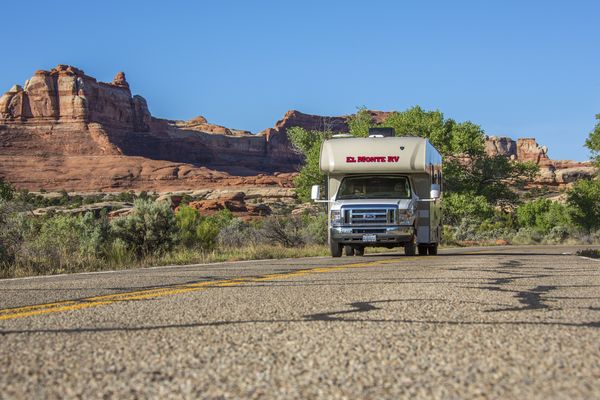 Toeren door Canyonlands National Park met de camper