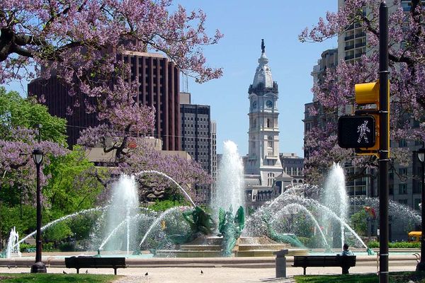 Swans Fountain - Philadelphia - Pennsylvania - Amerika - Doets Reizen