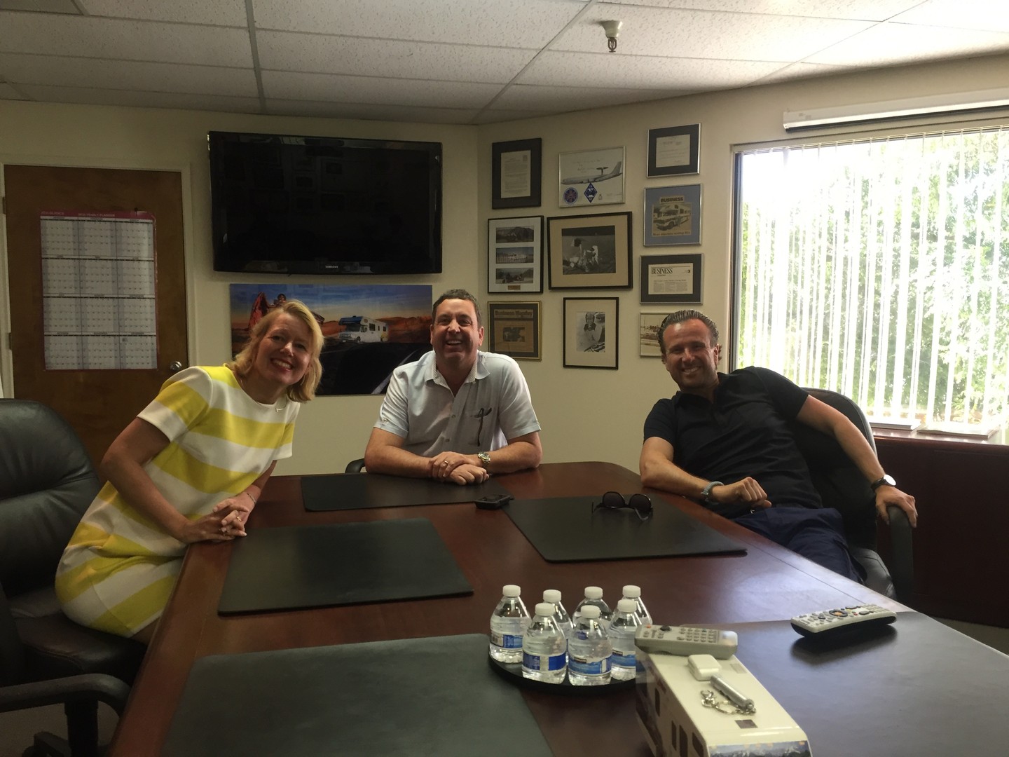 board meeting met Micheal Smalley, 3e generatie nu aan het roer.