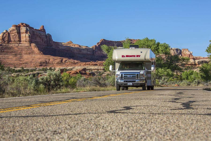 Toeren door Canyonlands National Park met de camper