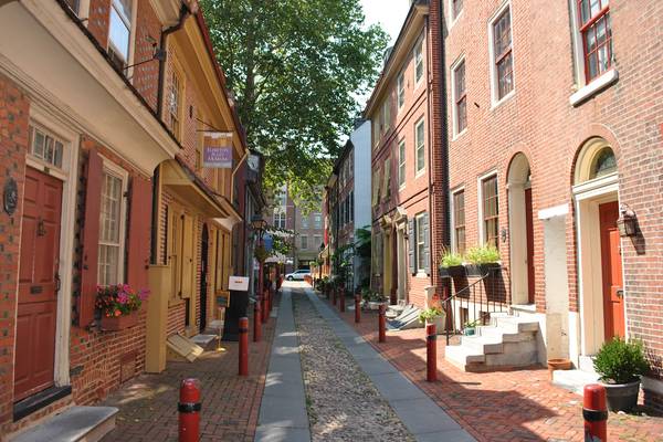 Elfreths Alley - Philadelphia - Pennsylvania - Amerika - Doets Reizen