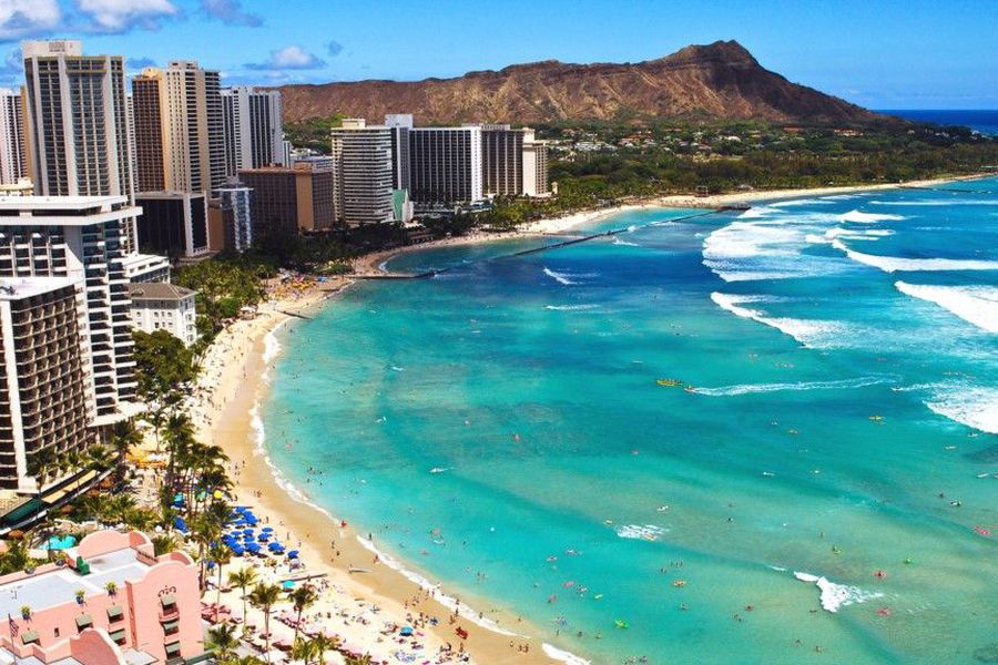 Waikiki Beach - Oahu - Hawaii - Doets Reizen