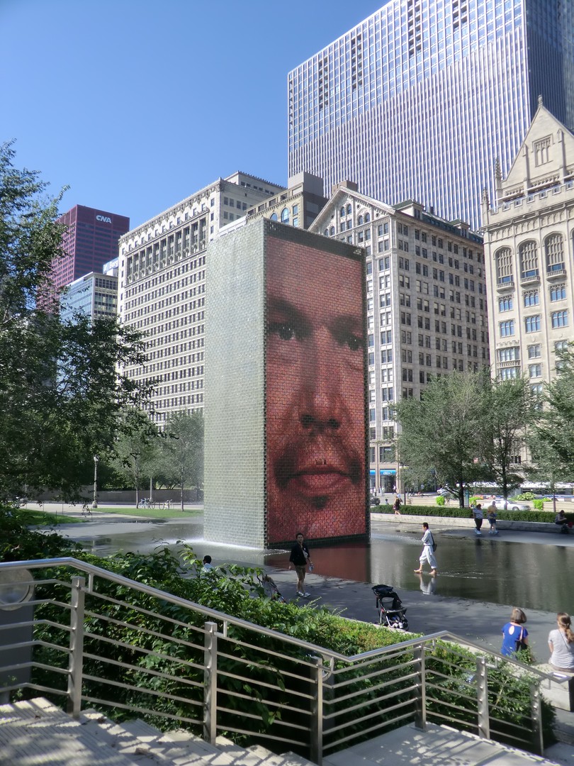 Crown Fountain - Chicago - Illinois - Doets Reizen
